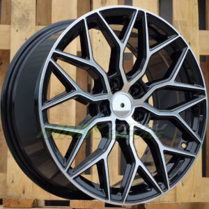 R18X8 5X108 ET40 67.1 B5812 Black Polished (MB) RACIN (STYLE VOSSEN) - Aluminija A riepas