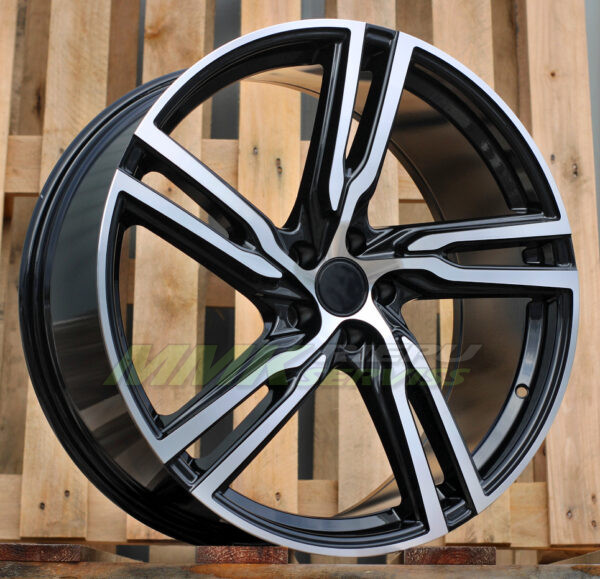 R18X8 5X108 ET50 63.3 FE161 (BK5399) Black Polished (MB) VOLVO - Aluminija A riepas