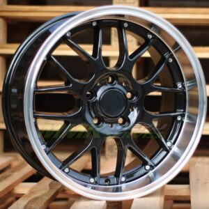 R18X8 5X120 ET35 72.6 BY773 Black+Polished Lip (BLPL) BMW - Aluminija A riepas