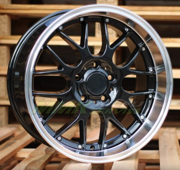 R18X8 5X120 ET35 72.6 BY773 Black+Polished Lip (BLPL) BMW - Aluminija A riepas