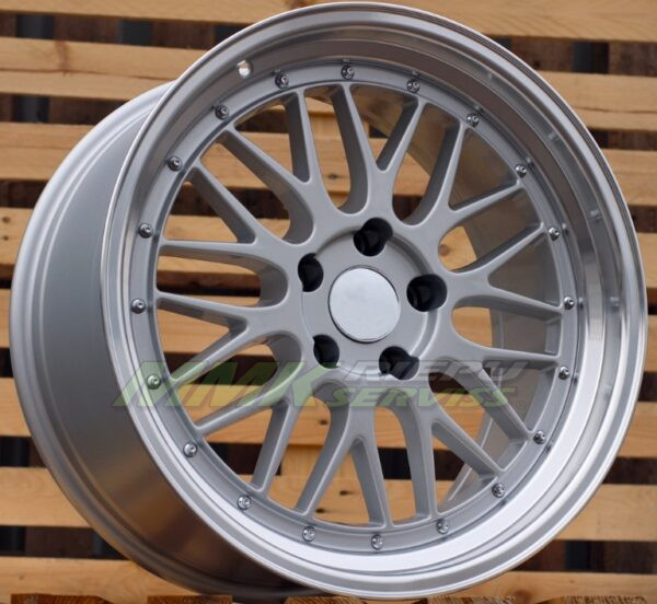 R19X8.5 5X120 ET20 74.1 BK848 Silver+Polished Lip (SP) BMW - Aluminija A riepas