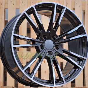 R19X8.5 5X120 ET33 72.6 A7065 (BY1356) Black Polished (MB) BMW - Aluminija A riepas