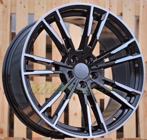 R19X8.5 5X120 ET33 72.6 A7065 (BY1356) Black Polished (MB) BMW - Aluminija A riepas