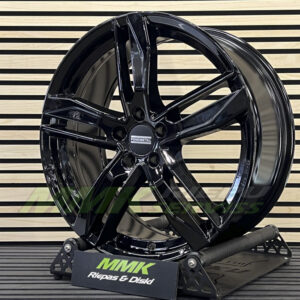 R19X8 5X108 ET 45 63.4 fondmetal hexis BLACK - Aluminija A riepas