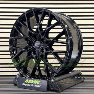 R19X8 5X120 ET 29 72.6 MSW 74 BLACK GLOSS - Aluminija A riepas