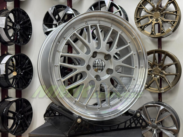 R19X9.5 5X120 ET20 74.1 BK848 Silver+Polished Lip (SP) - Aluminija A riepas