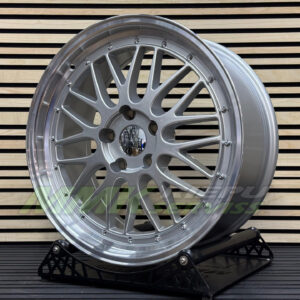 R19X9.5 5X120 ET20 74.1 BK848 Silver+Polished Lip (SP) - Aluminija A riepas