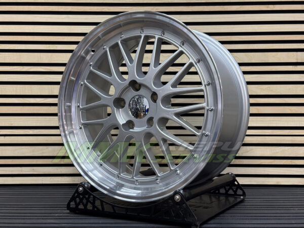 R19X9.5 5X120 ET20 74.1 BK848 Silver+Polished Lip (SP) - Aluminija A riepas