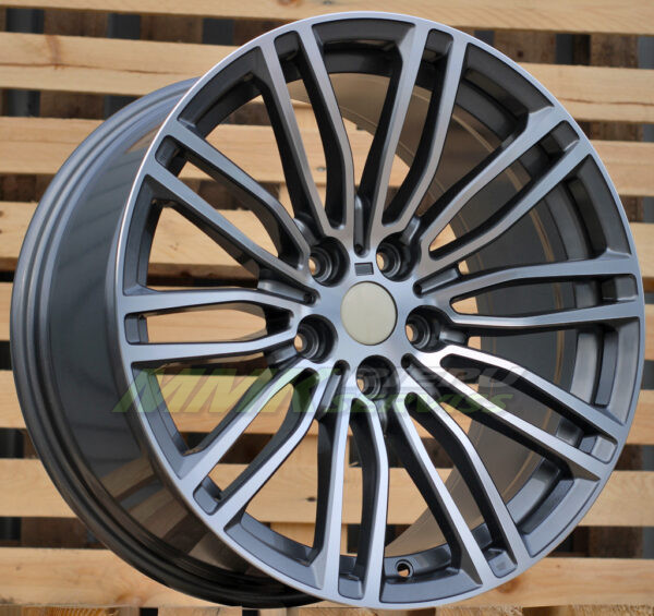 R19X9.5 5X120 ET38 72.6 B1318 Grey Polished (MG) BMW - Aluminija A riepas