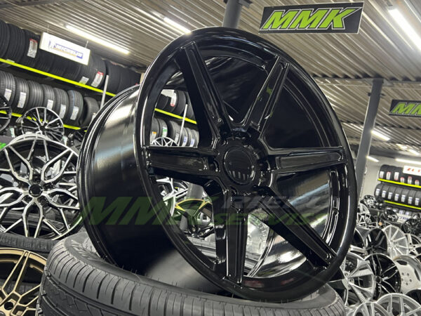 R20X9.5 6X139.7 ET 12 110.0 Nano 5774 Glossy Black - Aluminija A riepas