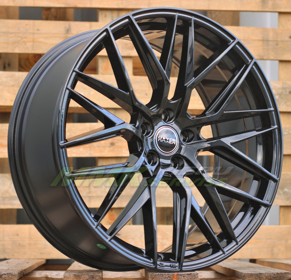 R20X8.5 5X108 ET40 67.1 HX035 (B5902) Black (BL) HAXER - Aluminija A riepas