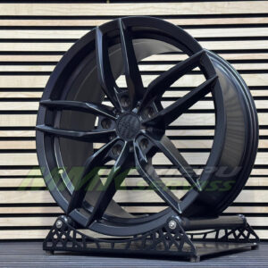 R19X8.5 5X130 ET40 71.5 HX017 (BYD1407) Black Half Matt (BLHM) HAXER - Aluminija A riepas