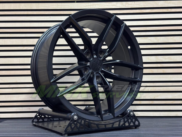 R19X8.5 5X130 ET40 71.5 HX017 (BYD1407) Black Half Matt (BLHM) HAXER - Aluminija A riepas