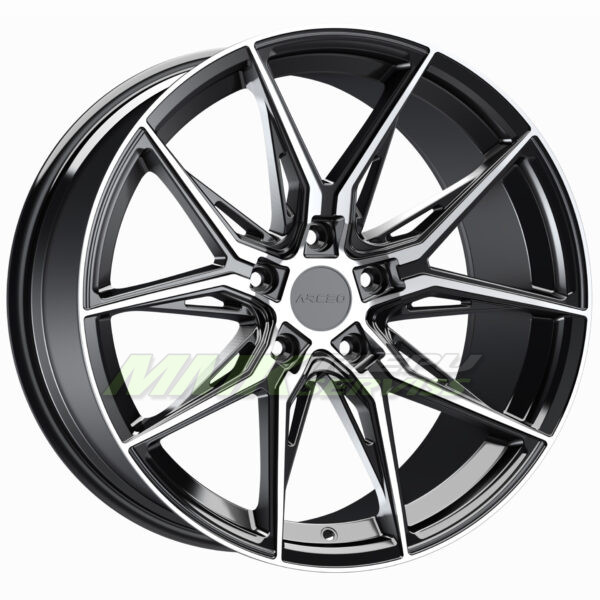 R17X7.5 5X114.3 ET35 73.1 ARCEO MARSEILLE Black Diamond - Aluminija A riepas