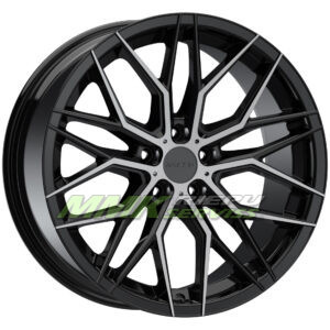 R18X8 5X112 ET45 66.6 ARCEO VALENCIA Black Diamond - Aluminija A riepas