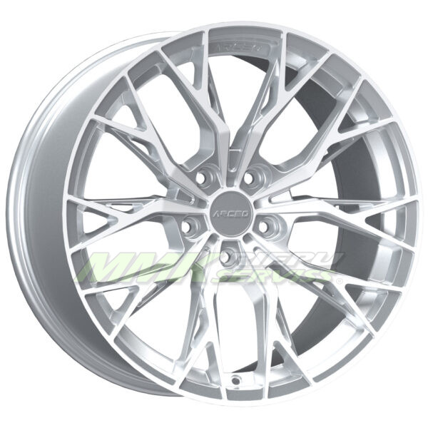 R18X8 5X120 ET35 72.6 ARCEO ROMA Silver Diamond - Aluminija A riepas