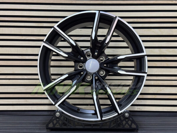 R18X9 5X112 ET40 66.6 I5478 Black Polished Half Matt (MBHM) - Aluminija A riepas