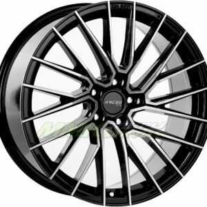 R19X8.5 5X108 ET45 73.1 ARCEO ASW02 (TUV) Black Diamond - Aluminija A riepas