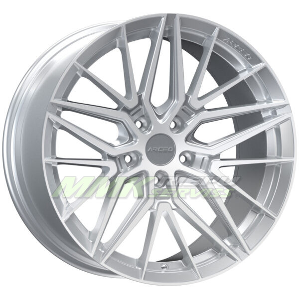 R19X8.5 5X112 ET35 73.1 ARCEO SEVILLA Silver Diamond - Aluminija A riepas