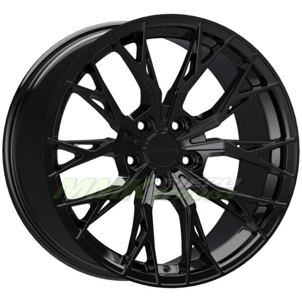 R20X9 5X112 ET35 66.6 ARCEO ROMA Glossy Black - Aluminija A riepas