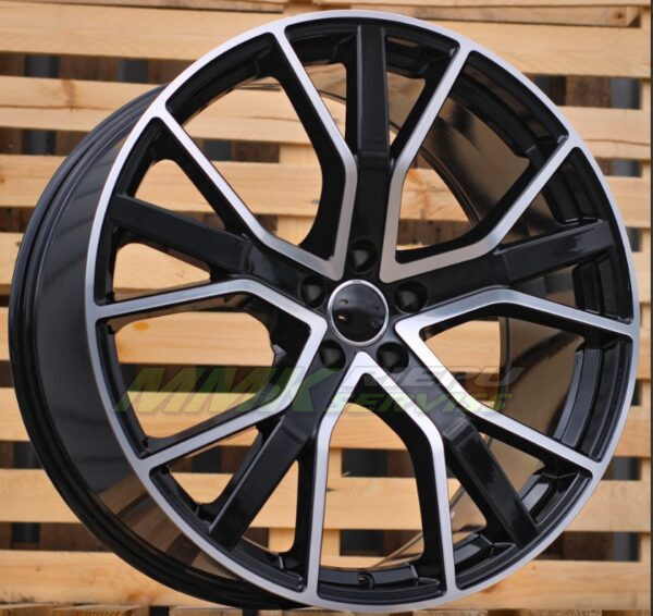 R18X8 5X112 ET34 66.5 B5131 Black Polished (MB) AUDI - Aluminija A riepas