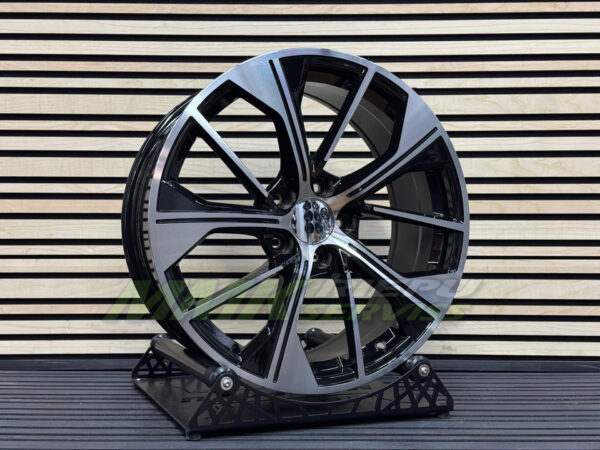 R18X8 5X112 ET39 66.5 B5907 (IN5006) Black Polished (MB) - Aluminija A riepas