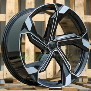R18X8 5X112 ET40 66.5 Y1201 (IN5633) Black Polished (MB) AUDI - Aluminija A riepas