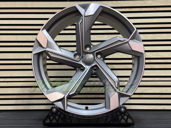 R19X8.5 5X112 ET34 66.5 Y1201 (IN5633) Grey Polished Half Matt (MGHM) - Aluminija A riepas