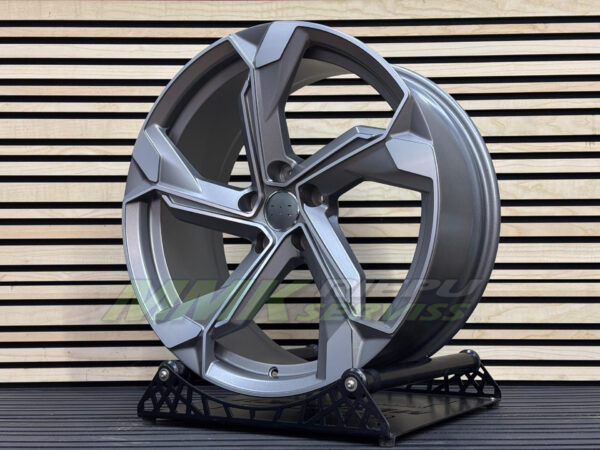 R19X8.5 5X112 ET34 66.5 Y1201 (IN5633) Grey Polished Half Matt (MGHM) - Aluminija A riepas