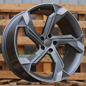 R19X8.5 5X112 ET34 66.5 Y1201 (IN5633) Grey Polished Half Matt (MGHM) AUDI - Aluminija A riepas