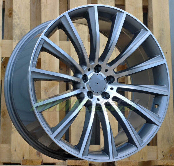 R19X8.5 5X112 ET35 66.6 B1048 Grey Polished (MG) MERCEDES - Aluminija A riepas