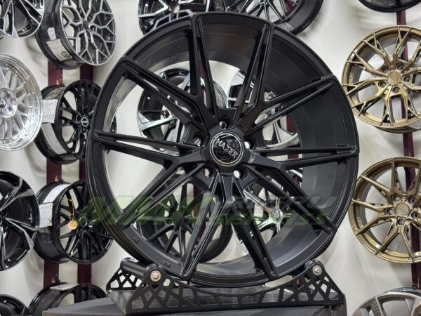 R19X8.5 5X112 ET40 66.6 HX043 Black Half Matt (BLHM) HAXER - Aluminija A riepas