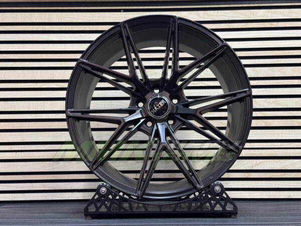 R19X8.5 5X112 ET40 66.6 HX043 Black Half Matt (BLHM) HAXER - Aluminija A riepas