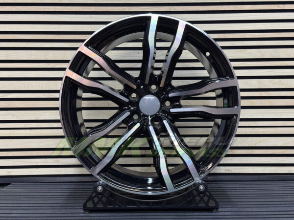 R20X11 5X120 ET37 74.1 BY588 (DLJ588) Black Polished (MB) - Aluminija A riepas