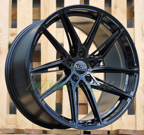 R20X9 5X112 ET25 66.5 HX08F (23140) Black (BL) HAXER HYBRID FORGED - Aluminija A riepas