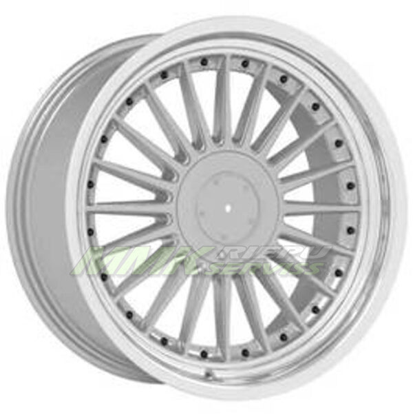 R18X10 5X120 ET15 74.1 B1803 Silver+Polished Lip (SP) BMW ALPINA Style - Aluminija A riepas