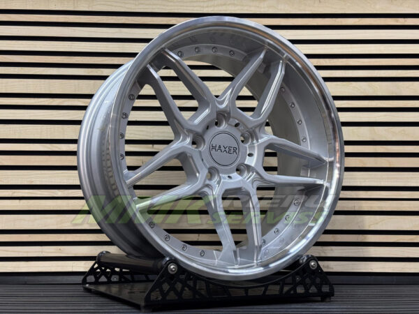 R19X10 5X120 ET40 72.6 SSA01 (HX030) Silver+Polished Lip (SP) - Aluminija A riepas