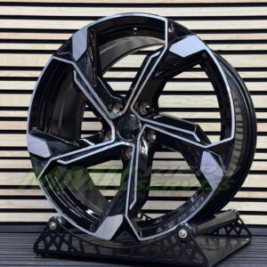 R19X8.5 5X112 ET40 66.5 Y1201 (IN5633) Black Polished (MB) - Aluminija A riepas