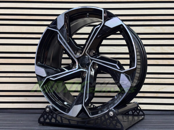 R19X8.5 5X112 ET40 66.5 Y1201 (IN5633) Black Polished (MB) - Aluminija A riepas