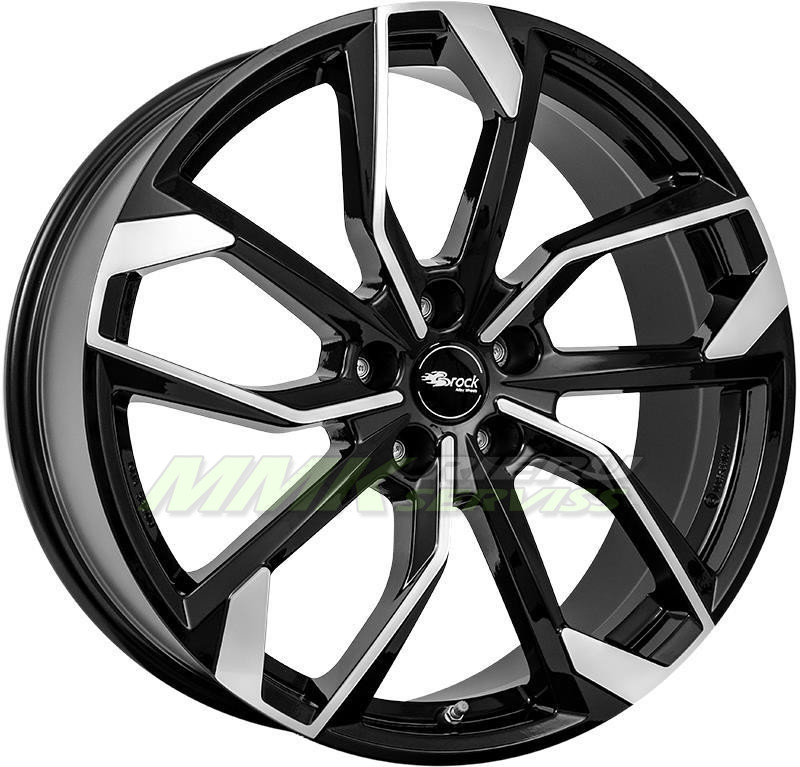 R16X6.5 5X114.3 ET45 60.1 RC Design RC34 Schwarz Glanz Voll-Poliert (SGVP) - Aluminija A riepas