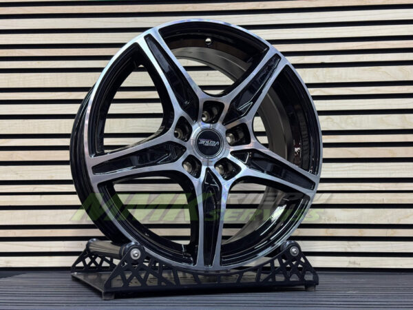 R16X6.5 5X114.3 ET45 67.1 Venue VL5 Black Polish - Aluminija A riepas