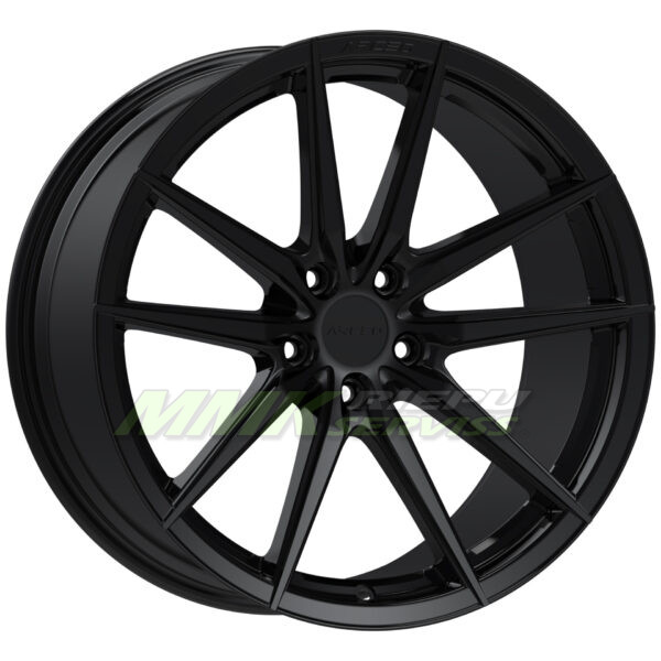 R18X8 5X114.3 ET33 73.1 ARCEO MONACO Matte Black - Aluminija A riepas