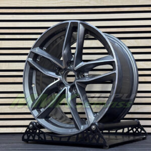 R19X8.5 5X112 ET39 66.5 BK690 (BY1126) Grey Polished (MG) - Aluminija A riepas