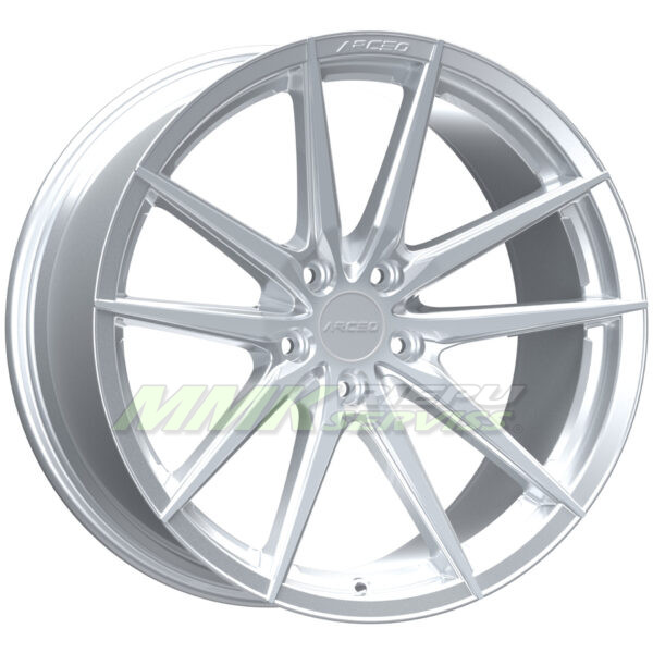 R19X8.5 5X114.3 ET33 73.1 ARCEO MONACO Silver Diamond - Aluminija A riepas