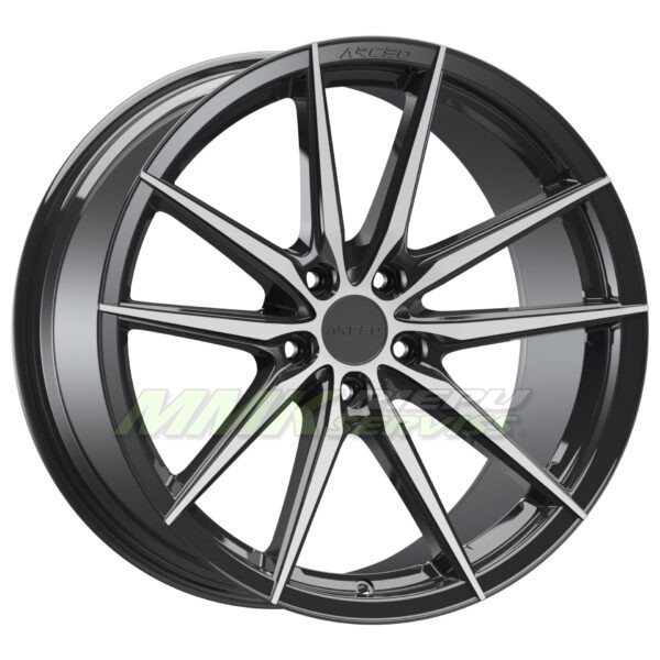 R19X8.5 5X120 ET30 72.6 ARCEO MONACO Titanium Diamond - Aluminija A riepas