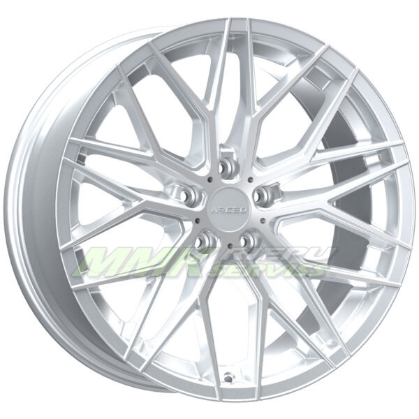 R19X8.5 5X120 ET38 72.6 ARCEO VALENCIA (TUV) White Silver - Aluminija A riepas