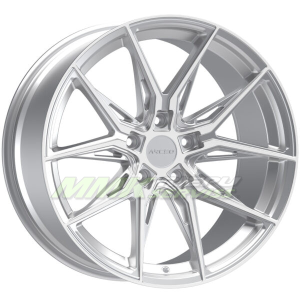 R19X9.5 5X112 ET40 73.1 ARCEO MARSEILLE Silver Diamond - Aluminija A riepas