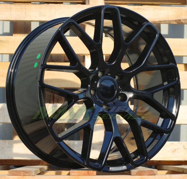 R20X9.5 5X112 ET35 66.5 AT967 (IN0186) Black (BL) BRABUS Style - Aluminija A riepas