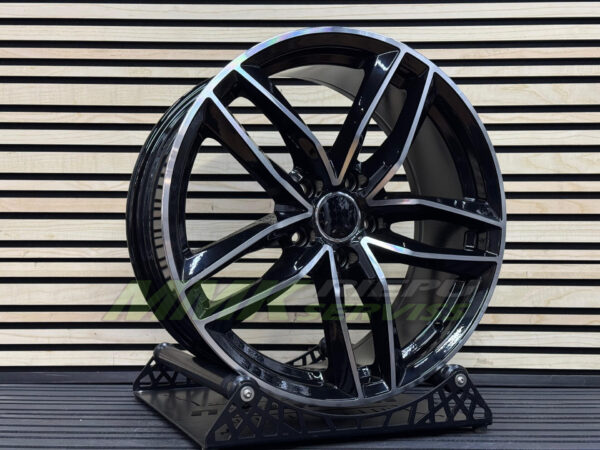 R20X9 5X112 ET35 66.5 BK690 (IN5228) Black Polished (MB) - Aluminija A riepas