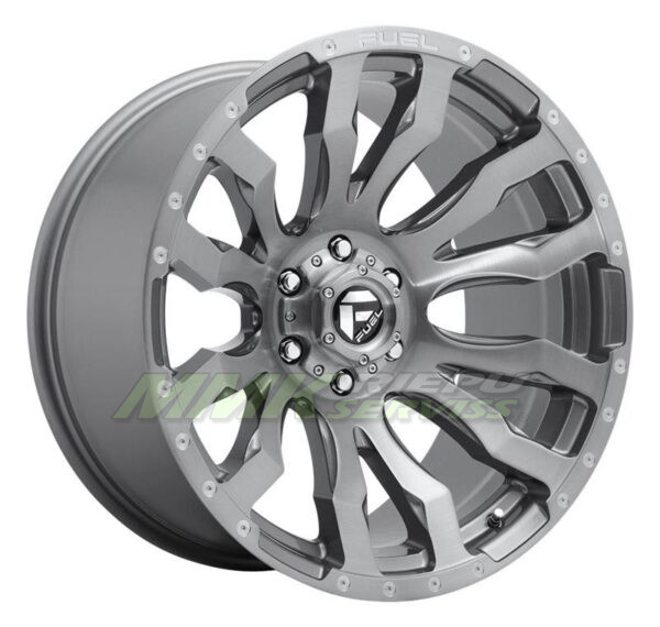 R22X12 6X139.7 ET-44 106.0 Fuel D693 Blitz Platinum - Aluminija A riepas